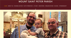 Desktop Screenshot of mountsaintpeter.org