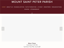 Tablet Screenshot of mountsaintpeter.org